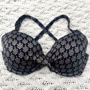 🖤 ATHLETA Aqualuxe Print Twist Bikini Top